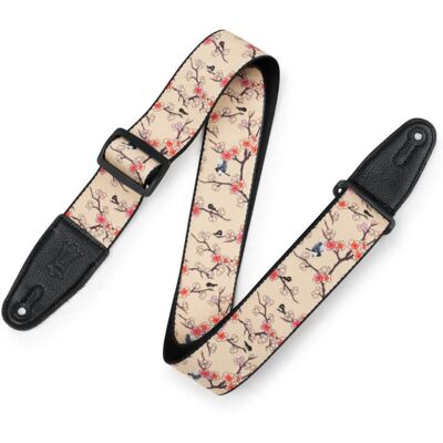 Levy's Levy's 2" POLY STRAP W/CHERRY TREES Levy's Levy's 2" POLY STRAP W/CHERRY TREES
