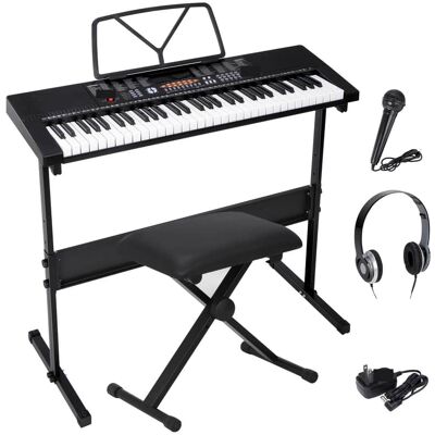 Unbranded 61 Keys Electronic Keyboard Piano w/Stand Stool Micr... Unbranded 61 Keys Electronic Keyboard Piano w/Stand Stool Micr...