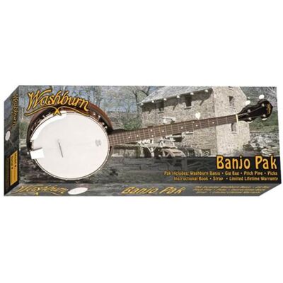Washburn Washburn Americana B8-Pack 5-String Banjo Pack Washburn Washburn Americana B8-Pack 5-String Banjo Pack
