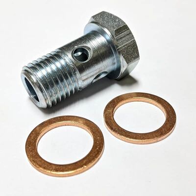 Unbranded Banjo Bolt (Hollow Screw) 14 X 1.5 with Washers Unbranded Banjo Bolt (Hollow Screw) 14 X 1.5 with Washers