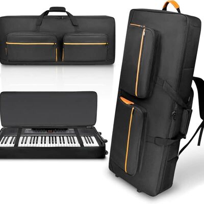 Unbranded 61-Key Keyboard Case with Wheels & Adjustable Sh... Unbranded 61-Key Keyboard Case with Wheels & Adjustable Sh...