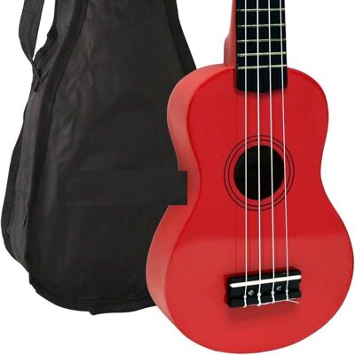 Unbranded Soprano Ukulele, Red Unbranded Soprano Ukulele, Red