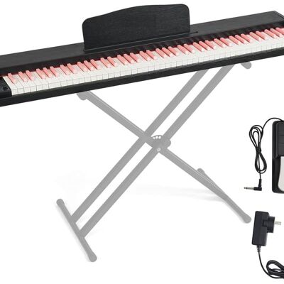 Unbranded 88 Key Weighted Keyboard Piano with Sustain Pedal, P... Unbranded 88 Key Weighted Keyboard Piano with Sustain Pedal, P...