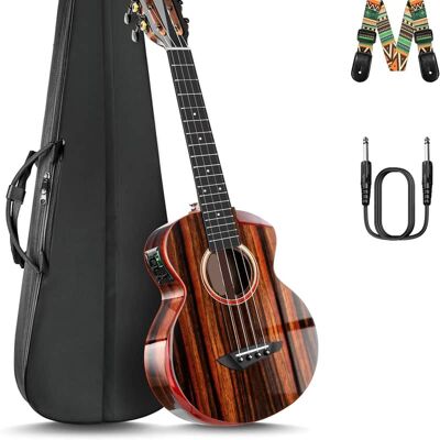 Unbranded Tenor Acoustic & Electric Ukulele with Armrest ... Unbranded Tenor Acoustic & Electric Ukulele with Armrest ...