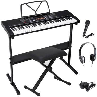 Unbranded Keyboard Piano 61 Key Electronic W/Adjustable Stand ... Unbranded Keyboard Piano 61 Key Electronic W/Adjustable Stand ...