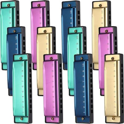 Unbranded 12 Pcs Harmonica Set 10 Hole 10 Hole 10 Tones Titani... Unbranded 12 Pcs Harmonica Set 10 Hole 10 Hole 10 Tones Titani...