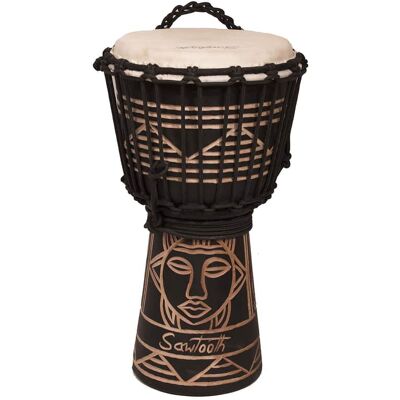 Sawtooth Sawtooth Series 8" Hand Carved Spirit Design Rope Dje... Sawtooth Sawtooth Series 8" Hand Carved Spirit Design Rope Dje...