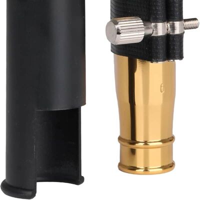 Unbranded Golden B-flat Tenor Saxophone Mouthpiece Gold 6# PU ... Unbranded Golden B-flat Tenor Saxophone Mouthpiece Gold 6# PU ...
