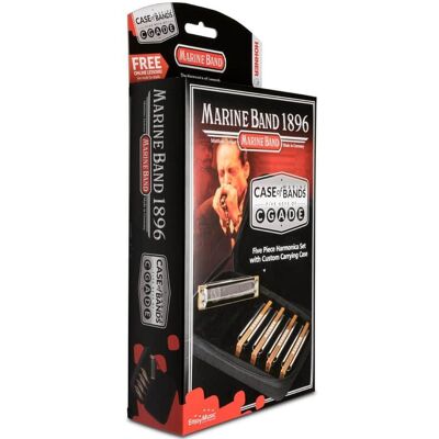 Hohner Hohner Marine Band 5 Pack, Keys of G,A,C,D,E Hohner Hohner Marine Band 5 Pack, Keys of G,A,C,D,E