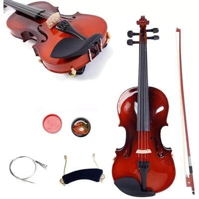 Unbranded 1/2 Natural Maple Wood Acoustic Violin Fiddle Set w/... Unbranded 1/2 Natural Maple Wood Acoustic Violin Fiddle Set w/...