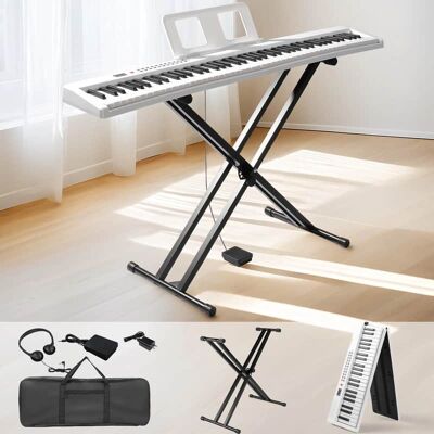 Unbranded 88-Key Full Size Semi-Weighted Digital Piano + Dual-... Unbranded 88-Key Full Size Semi-Weighted Digital Piano + Dual-...