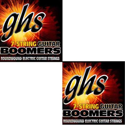 GHS Boomers Guitar Strings 2-Pack 7-String Roundwound Electric... GHS Boomers Guitar Strings 2-Pack 7-String Roundwound Electric...