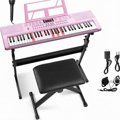 Unbranded 61 Key Keyboard Piano Electric Keyboard w/Lighted Ke... Unbranded 61 Key Keyboard Piano Electric Keyboard w/Lighted Ke...