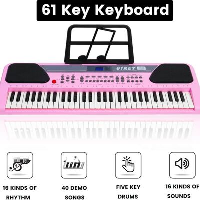 Unbranded 61 Key Keyboard Piano,Electric Piano Keyboard with S... Unbranded 61 Key Keyboard Piano,Electric Piano Keyboard with S...