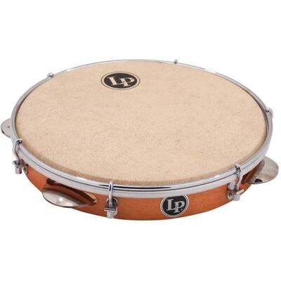 Latin Percussion LP RIO 10 inch Tunable Wood Pandeiro with Nat... Latin Percussion LP RIO 10 inch Tunable Wood Pandeiro with Nat...