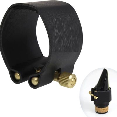 Unbranded Leather Ligature for Bass Clarinet Mouthpiece Unbranded Leather Ligature for Bass Clarinet Mouthpiece