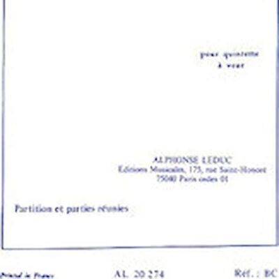 Alphonse Leduc AL20274 Alphonse Leduc AL20274