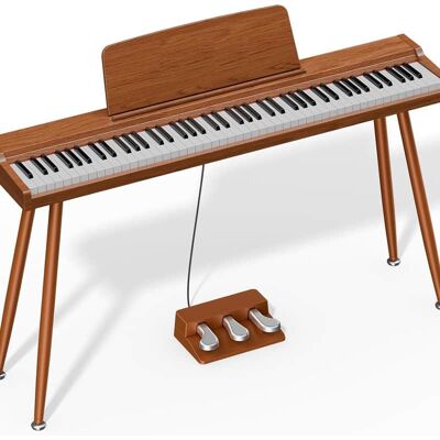 Unbranded 88-Key Piano with Stand, Semi-Weighted Keyboard, Blu... Unbranded 88-Key Piano with Stand, Semi-Weighted Keyboard, Blu...