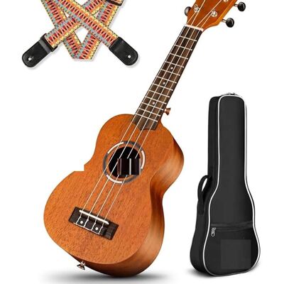 Unbranded Ukulele for Beginner: 21 Inch Ukulele Kit Starter wi... Unbranded Ukulele for Beginner: 21 Inch Ukulele Kit Starter wi...