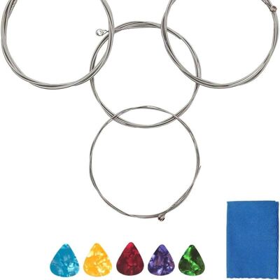 Unbranded Electric Bass Strings 1 Full Set Steel Core Nickel A... Unbranded Electric Bass Strings 1 Full Set Steel Core Nickel A...