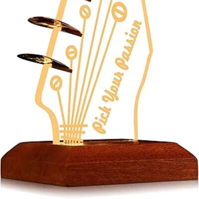 Unbranded Light Up Guitar Pick Holder, Electric Guitar Headsto... Unbranded Light Up Guitar Pick Holder, Electric Guitar Headsto...