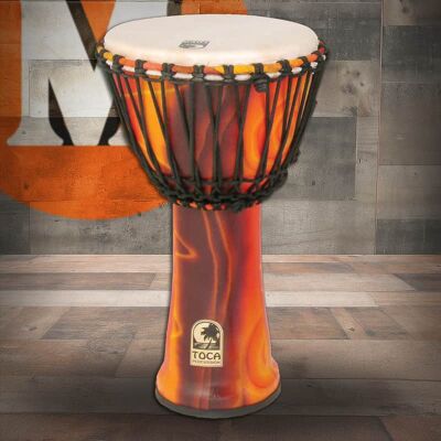 Toca Percussion Toca Freestyle Rope-Tuned Djembe, 12" - Festa (SFDJ-12F) Toca Percussion Toca Freestyle Rope-Tuned Djembe, 12" - Festa (SFDJ-12F)