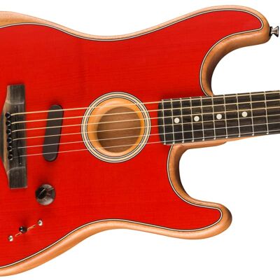 Fender American Acoustasonic Stratocaster Acoustic Guitar - Da... Fender American Acoustasonic Stratocaster Acoustic Guitar - Da...