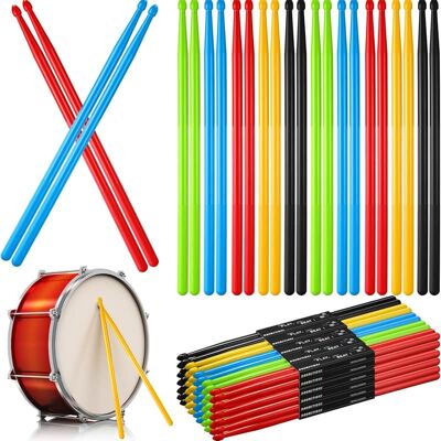 Unbranded 40 Pairs Drum Sticks with ANTI SLIP Handles for Begi... Unbranded 40 Pairs Drum Sticks with ANTI SLIP Handles for Begi...