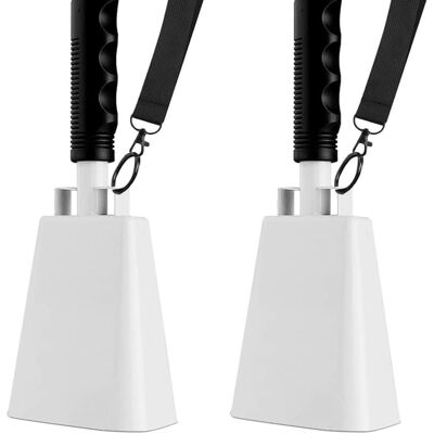 Unbranded Loud Cowbells with Handle, 2-Pack 9 Inch Sporting Ev... Unbranded Loud Cowbells with Handle, 2-Pack 9 Inch Sporting Ev...