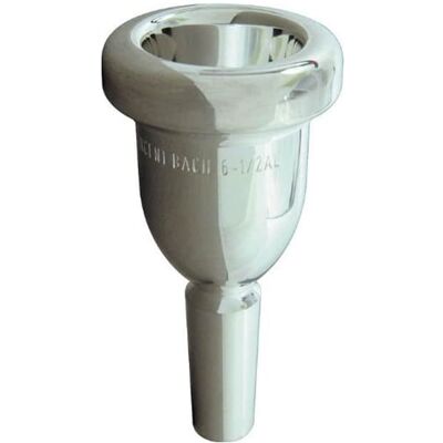 Bach Mega-Tone Trombone Mouthpiece 6 1/2A Large Shank Bach Mega-Tone Trombone Mouthpiece 6 1/2A Large Shank
