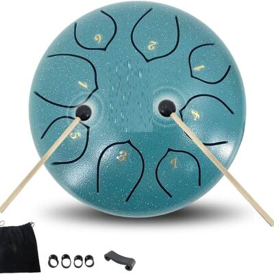 Unbranded Steel Tongue Drum 6 Inches 8 Notes C Major Steel Dru... Unbranded Steel Tongue Drum 6 Inches 8 Notes C Major Steel Dru...