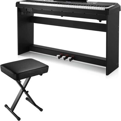 Unbranded Beginner Piano + Piano Bench Unbranded Beginner Piano + Piano Bench