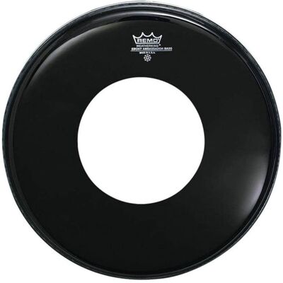 Remo Ambassador Ebony Bass Drum Head with Pre-Cut Center Hole ... Remo Ambassador Ebony Bass Drum Head with Pre-Cut Center Hole ...