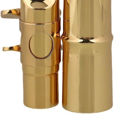 Unbranded Golden Brass B-flat Soprano Saxophone Mouthpiece wit... Unbranded Golden Brass B-flat Soprano Saxophone Mouthpiece wit...