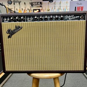 Fender 65 Deluxe Reverb Limited Edition Wine Red Combo with C...