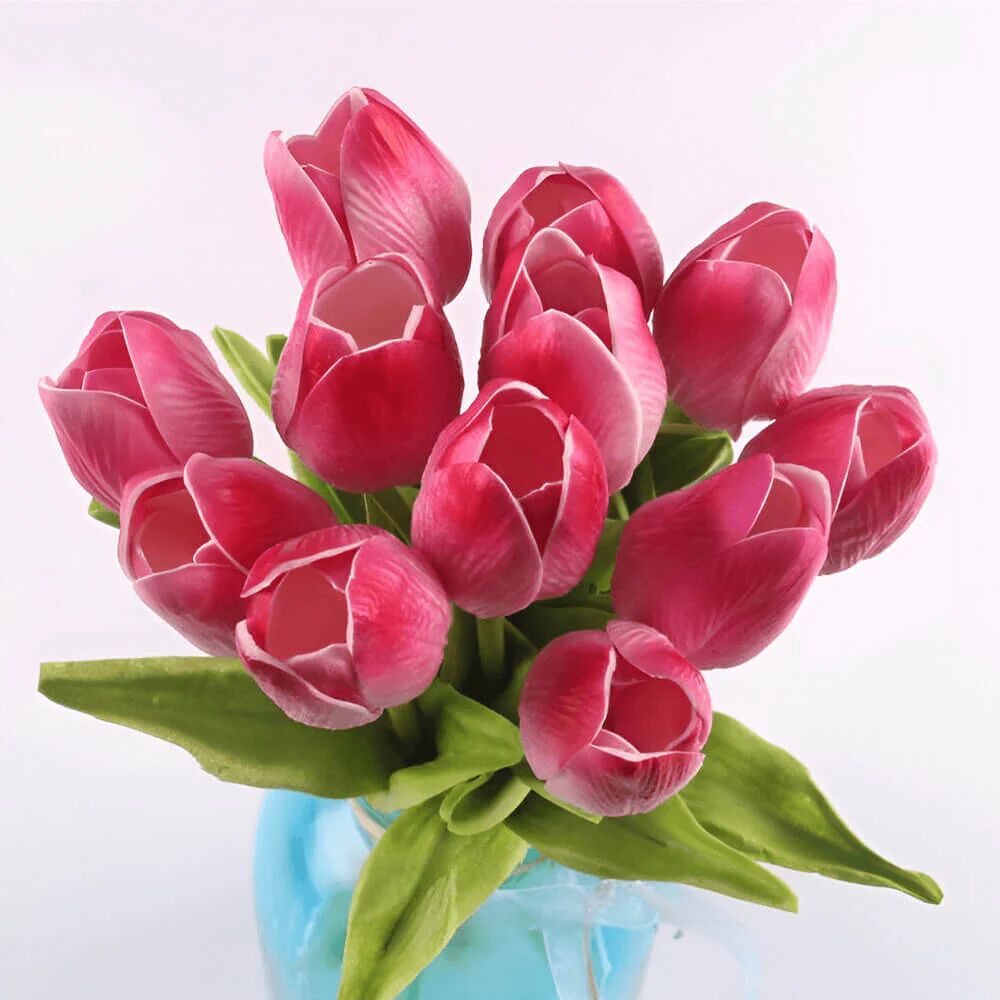Mounteen Artificial Tulip Flowers