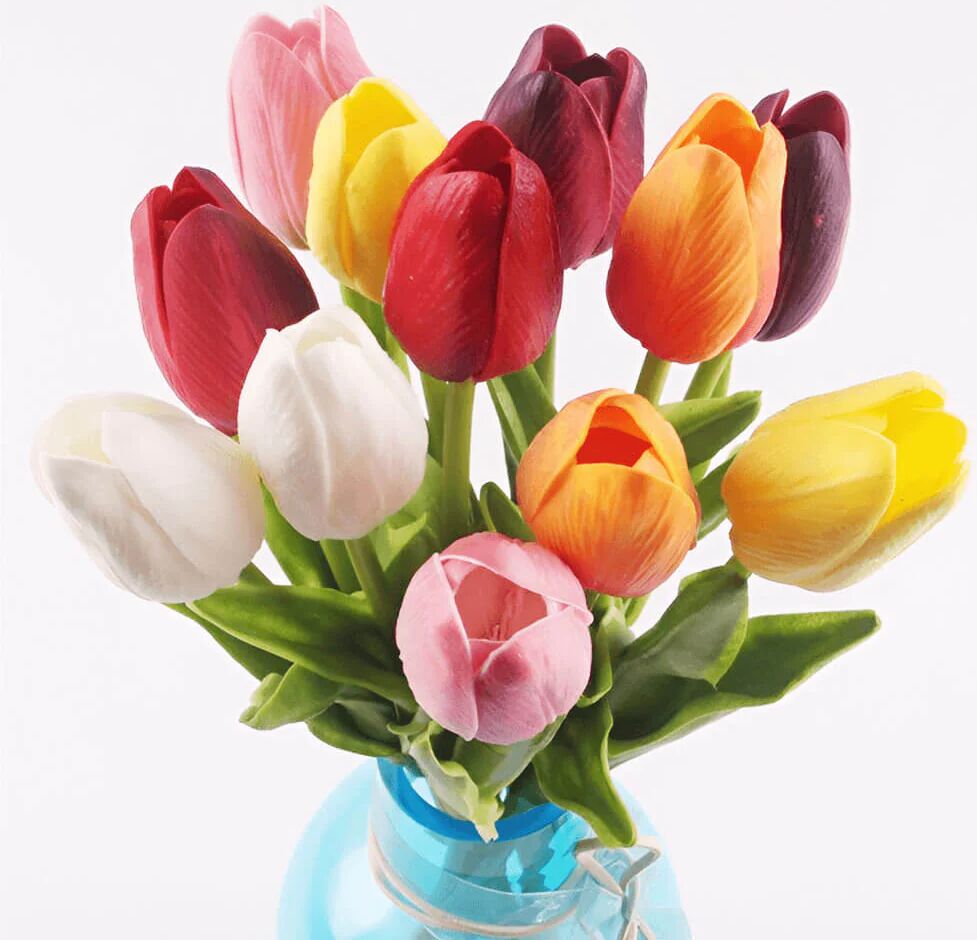 Mounteen Artificial Tulip Flowers