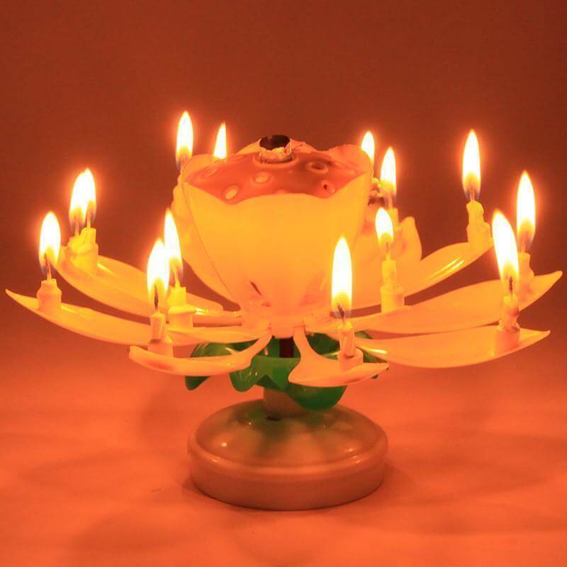 Mounteen Blooming Musical Candle