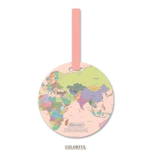 Mounteen Map Of The World Luggage Tag