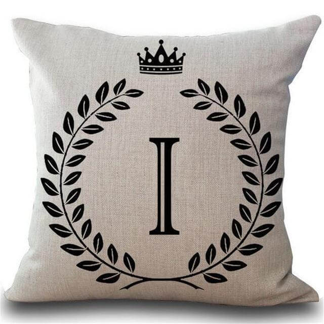 Mounteen Personalized Alphabet Pillow Cover