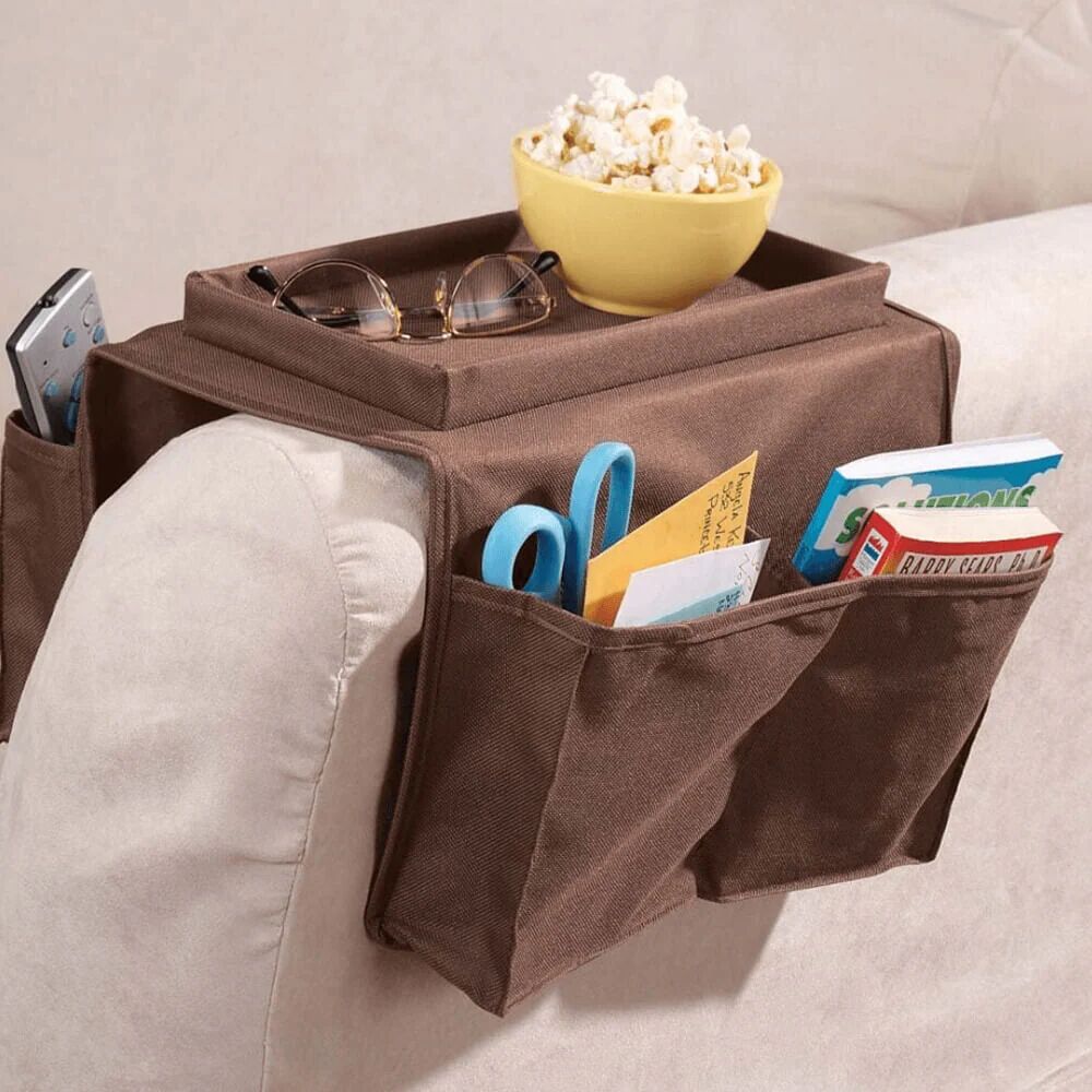 Mounteen Sofa Couch Armrest Organizer