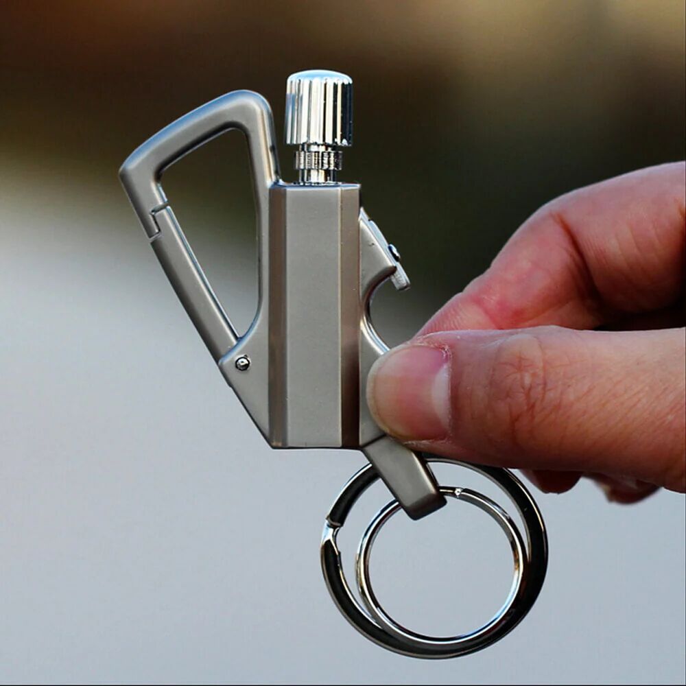 Mounteen Keychain Flint Fire Starter and Bottle Opener