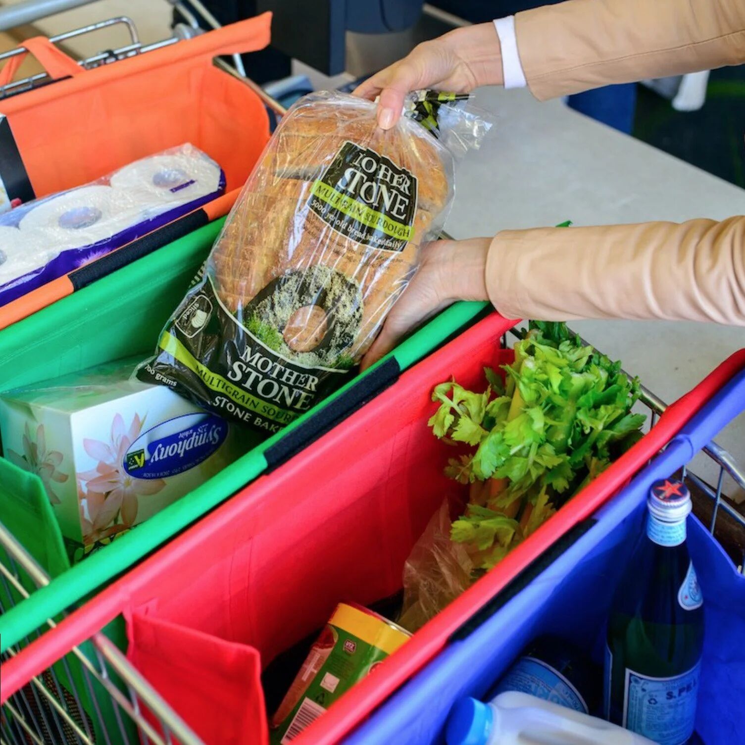 Mounteen Reusable Grocery Trolley Bags