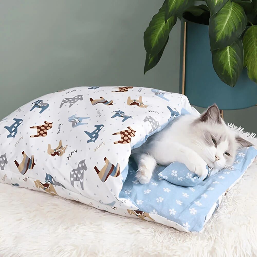 Mounteen Cozy Cat & Dog Comforting Calming Bed