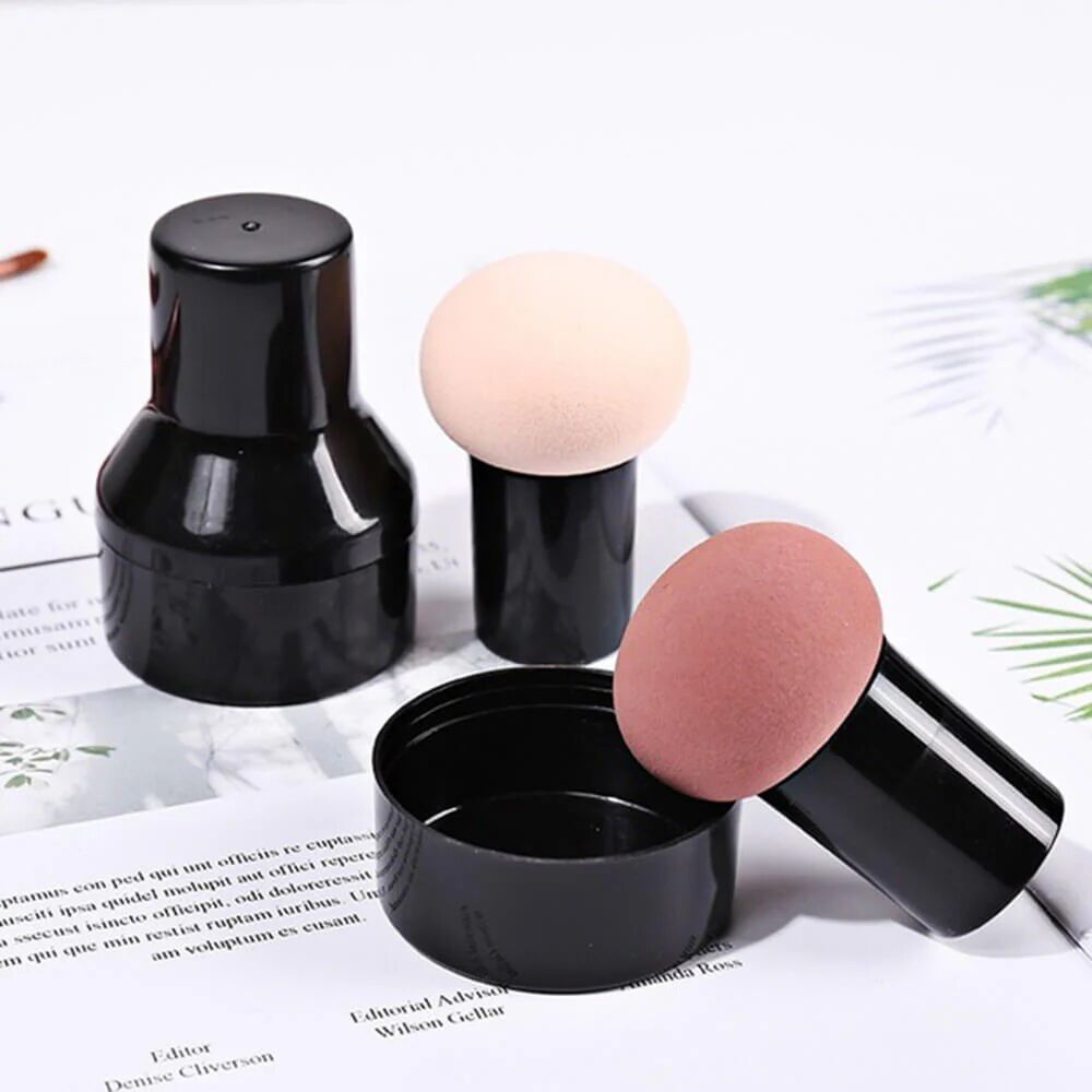 Mounteen Mushroom Makeup Sponge With Handle