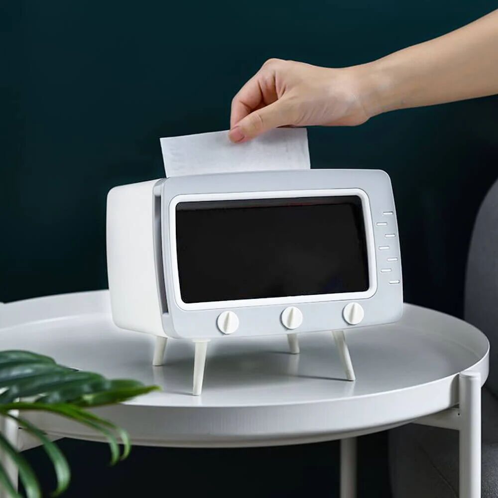 Mounteen TV Tissue Box For Hands Free Movie Sessions