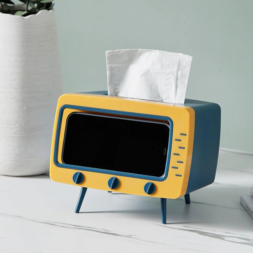 Mounteen TV Tissue Box For Hands Free Movie Sessions