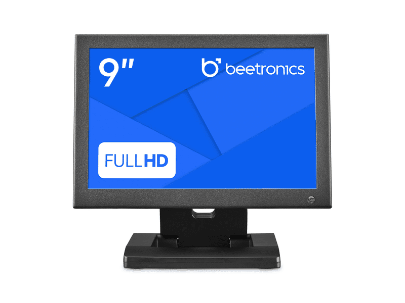 Beetronics Industrial Monitor 9 Inch   Full HD Display   HDMI, VGA, RCA   Recessed, Panel, Embedded mounting