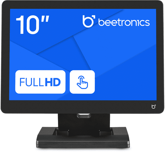 10 Inch Touch Screen Monitor Full HD with HDMI, VGA, USB   Windows, Linux Multi-touch  Beetronics