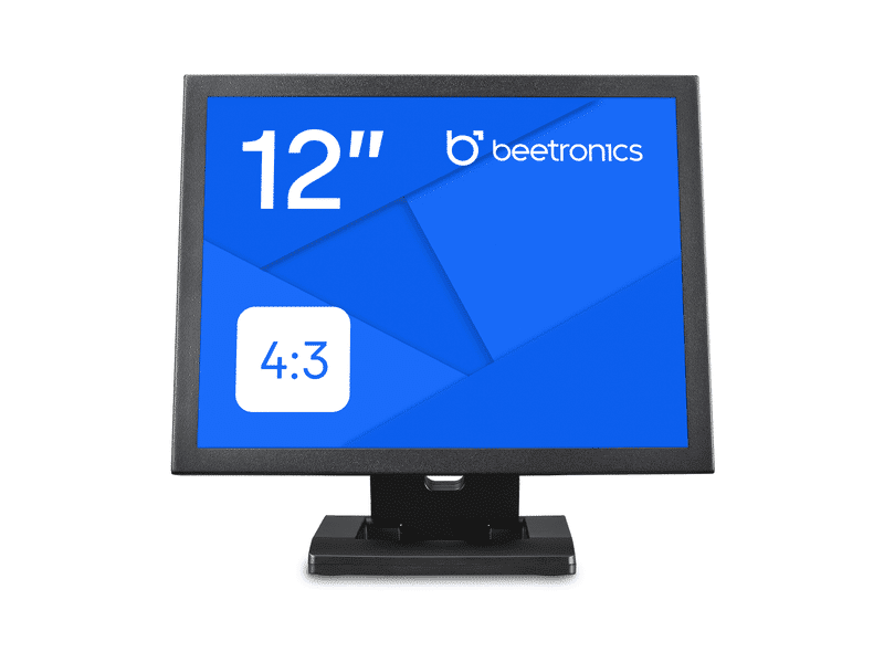12 Inch Monitor 4:3 ratio   HDMI, VGA, BNC, Video   Industrial/CCTV Video Monitor    Beetronics